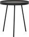 DTP Home Coffee table Saturnus small BLACK,45xØ40 cm, recycled teakwood