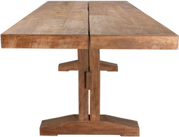 DTP Home Dining table Borgo rectangular,78x280x100 cm, 8 cm top with split, recycled teakwood