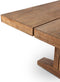 DTP Home Dining table Borgo rectangular,78x280x100 cm, 8 cm top with split, recycled teakwood