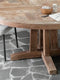 DTP Home Dining table Castello round,78xØ160 cm, 6 cm top, recycled teakwood