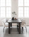 DTP Home Dining table Clio rectangular 260 PEPPER,76x260x100 cm, mortex