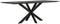 DTP Home Dining table Curves rectangular BLACK,78x210x100 cm, recycled teakwood