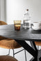 DTP Home Dining table Shape round BLACK,78xØ150 cm, recycled teakwood