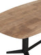 DTP Home Dining table Soho rectangular 210 TEAKWOOD,76x210x110 cm, recycled teakwood top