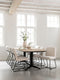 DTP Home Dining table Soho rectangular 260 TEAKWOOD,76x260x110 cm, recycled teakwood top