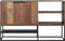 DTP Home Dresser Cosmo No.1 small, 2 doors, 2 open racks,100x160x40 cm, recycled teakwood