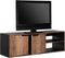 DTP Home Hanging TV stand Cosmo No.1 small, 2 doors, 2 open racks,40x125x40 cm, recycled teakwood
