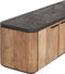 DTP Home Hanging TV stand Soho large, 4 doors, 2 drawers,42x230x40 cm, recycled teakwood and mortex