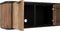 DTP Home Hanging TV stand Soho small, 2 doors, 2 drawers,42x150x40 cm, recycled teakwood and mortex