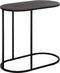 DTP Home Laptop table Terra BLACK,60x65x35 cm, oval, recycled teakwood
