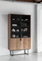 DTP Home Showcase Odeon No.2 high, 2x2 doors,220x120x40 cm, recycled teakwood