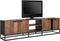 DTP Home TV stand Cosmo No.2 large, 4 doors, 2 open racks,55x205x40 cm, recycled teakwood