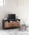DTP Home TV stand Cosmo No.3 high ,2 doors, 2 drawers, 3 open racks,75x150x40 cm, recycled teakwood