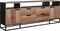 DTP Home TV stand Cosmo No.3 high, 2 doors, 4 drawers, 3 open racks,75x200x40 cm, recycled teakwood