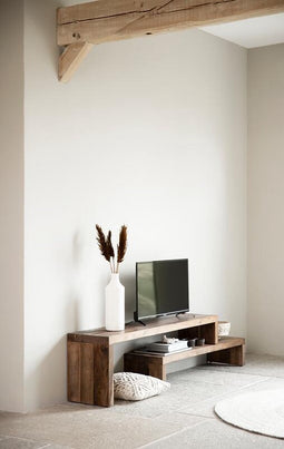 DTP Home TV stand Timber, 2 shelves, extendable,45x150x35 cm, mixed wood