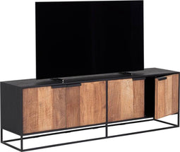 DTP Home TV wall element dresser Cosmo, 4 doors,56x180x40 cm, recycled teakwood