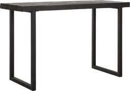 DTP Home Writing desk Beam BLACK,76x120x50 cm, 5 cm recycled teakwood top