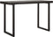 DTP Home Writing desk Beam BLACK,76x120x50 cm, 5 cm recycled teakwood top