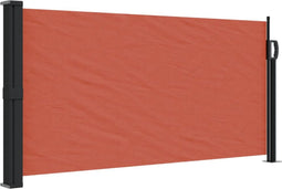 vidaXL - Windscherm - uittrekbaar - 100x500 - cm - terracotta