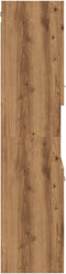 vidaXL - Badkamerwandkast - 30x30x130cm - bewerkt - hout - artisanaal - eikenkleur