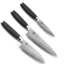 Yaxell Taishi – 3-delige Messenset – Koksmes 20 cm, Santoku 12,5 cm & Schilmes 10 cm – VG-10 – T...