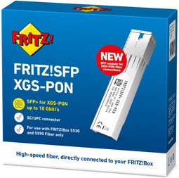 AVM Fritz!SFP XGS-PON - Uitbreidingsmodule - 10 Gbit/s - Compatibel met FRITZ!Box 5530 en 5590 Fiber