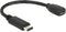Delock 65578 - USB-C naar Micro USB adapter - USB2.0 tot 480 Mbit/s - Zwart