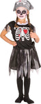 Dressforfun piratenskeletkostuum 116 - verkleedkleding - jurk met skeletafbeelding - (5-7y)