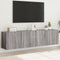 vidaXL - Tv-meubels - 2 - st - wandgemonteerd - 80x30x41 - cm - grijs - sonoma - eiken