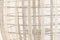 Kaarshouder Home ESPRIT Wit Natuurlijk Hout Kristal 37 x 37 x 56 cm