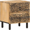 vidaXL - Nachtkastjes - 2 - st - 40x33x46 - cm - massief - mangohout