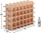 Sareva Wijnrek Rioja - uitbreidbaar - 75 x 22 x 54 cm - 24 flessen - massief grenenhout