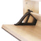 vidaXL - Schoenenkast - drielaags - met - spiegel - 63x17x102,5 - cm - eiken