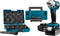 DTW190JX1 18v Slagmoersleutel 190 Nm | 3,0 Ah accu (2 st), lader, Mbox - met 10-delige accessoire set