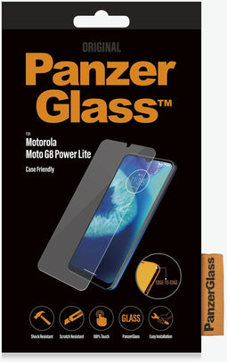 PanzerGlass 6527 - Screenprotector - Geharde glas - Voor Moto G8 Power Lite
