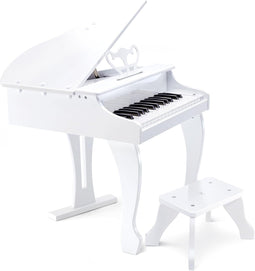 Hape E0338 - Luxe vleugelpiano - 30 toetsen - Wit