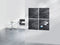 Sigel glasmagneetbord - Artverum - met LED verlichting - 48x48cm - zwart leisteen - SI-GL404