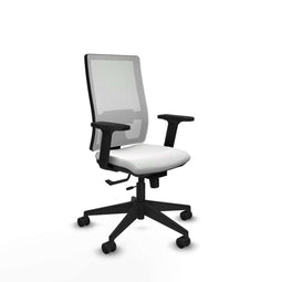 Piqueras y Crespo 2D066N0 - Bureaustoel - Verstelbare hoogte met armleuning - Wit