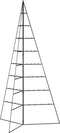 vidaXL - Kerstdecoratie - kerstboom - 180 - cm - metaal - zwart