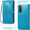 iMoshion Hoesje Geschikt voor Huawei P Smart (2021) Hoesje Met Pasjeshouder - iMoshion Mandala Bookcase - Turquoise