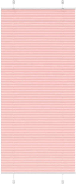 vidaXL - Plissé - rolgordijn - 85x200 - cm - stofbreedte - 84,4 - cm - polyester - roze