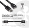 Club 3D - DisplayPort 1.4 HBR3 Verloopkabel - 8K60Hz 2m Zwart