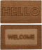 Deurmat DKD Home Decor Bruin Rubber Kokosnoot (75 x 45 x 2,3 cm) (2 Stuks)