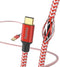 Hama Reflective - Oplaadkabel USB-A naar USB-C - Snellaadkabel 150cm - Rood