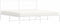 vidaXL - Bedframe - met - hoofdbord - metaal - wit - 200x200 - cm