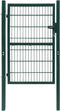 vidaXL - Poort - dubbelstaafmat - (enkel) - 106x130 - cm - antracietgrijs
