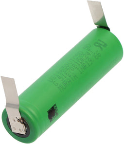 Sony Konion US18650VTC5D batterij, 3,6V tot 3,7V 2800mAh, maximale stroomuitgang 35A, met U-vormige soldeerlip