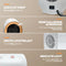 Vulpes Goods® Tech VGD02-AH0011 - Ventilatorkachel - 2 Verwarmingsstanden 1200W - Wit