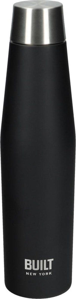 BUILT New York - Dubbelwandige Thermosfles - 0.54 Liter - Zwart