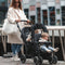 Deryan Elena - Luxe dubbele buggy - Compact lichtgewicht - Zwart